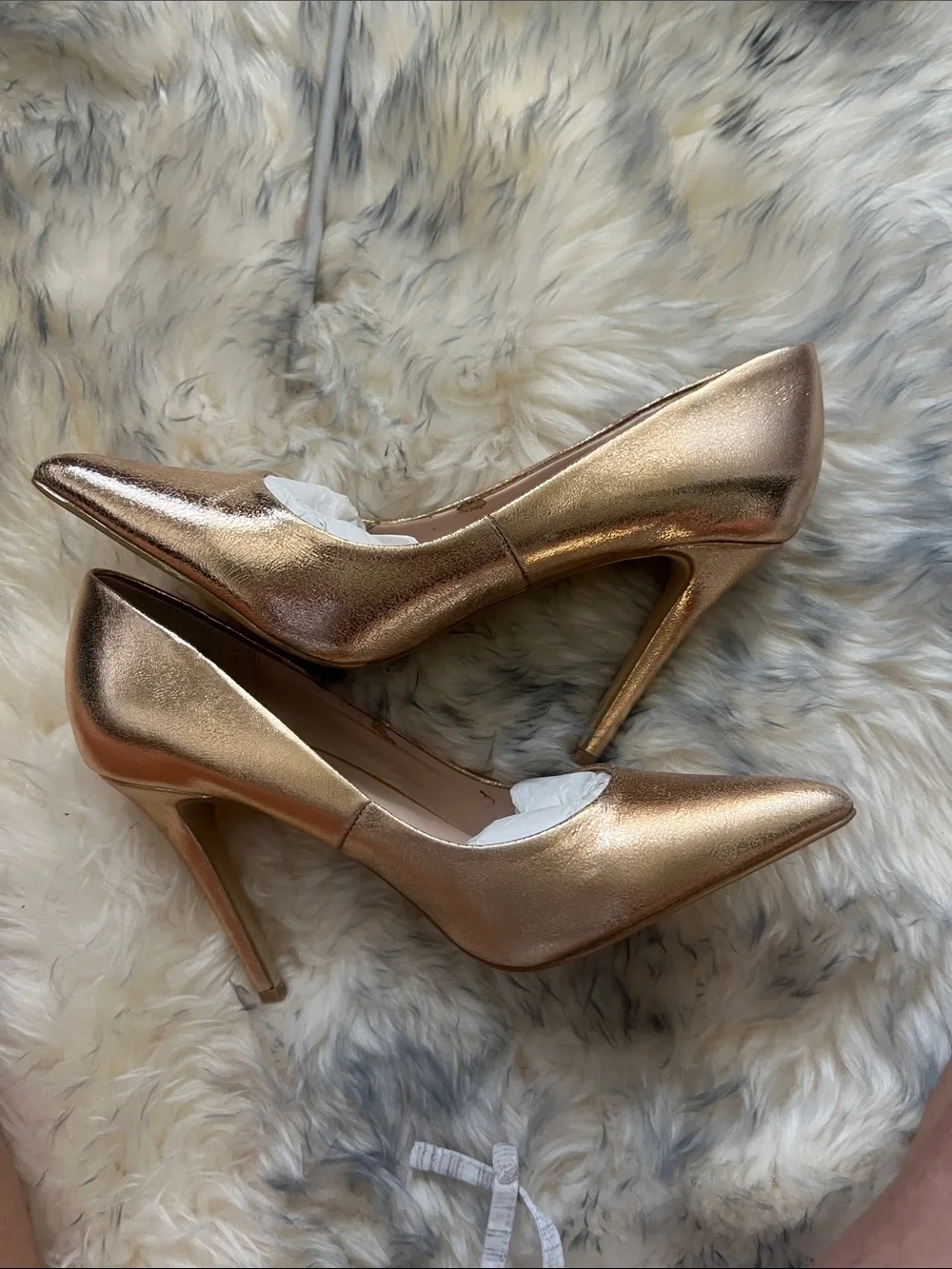 ALDO Rose Gold Pointed-Toe Pumps